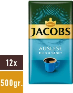 JACOBS Auslese Mild + Sanft Filterkaffee 12 X 500 G Kaffee Gemahlen -AromaKaffee Angebote Store b675246f1efc68d2b58096eb24565709