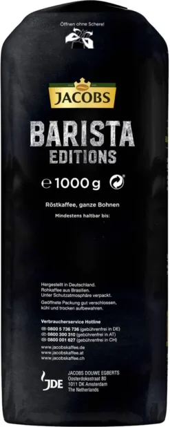 JACOBS Kaffeebohnen Barista Editions Crema Do Brasil 4 X 1 Kg Geröstete Bohnen -AromaKaffee Angebote Store b6e9d793dc2153a7bf8c9f0e410d04c4