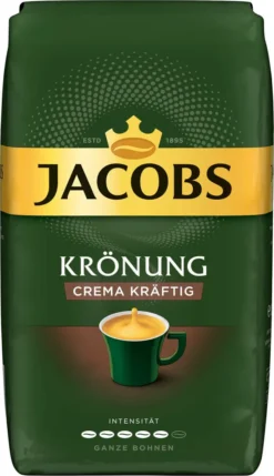 JACOBS Kaffeebohnen Krönung Crema Kräftig 2 X 1kg Ganze Kaffee Bohnen + 1 Aluminium Dose Im Barista-Design -AromaKaffee Angebote Store b901892cf4b3de3619e6092671203bab 3