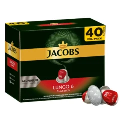 JACOBS Kapseln Lungo Classico 5 X 40 Nespresso®* Kompatible Kaffeekapseln -AromaKaffee Angebote Store b9c12fc617108ced0e9f61cd4dbef06e