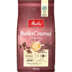 MELITTA Ganze Kaffeebohnen BellaCrema Intenso 1 Kg Starkes Aroma Intensiv -AromaKaffee Angebote Store bd1854e266eec71dcf5dc8e7d7d9c62d