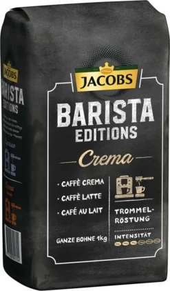 JACOBS Kaffeebohnen Barista Editions Crema 2x1 Kg Ganze Kaffee Bohnen Geröstet -AromaKaffee Angebote Store be8709d3705ff7fc15a6becc060d50cb
