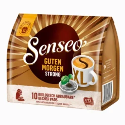 Senseo, Kaffeepads, Guten Morgen Strong XL, 10 Er, 125 G -AromaKaffee Angebote Store bf856160864e6a040da419c9795a9d92