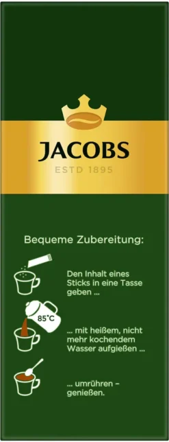 JACOBS Löskaffee Krönung 16 X 20 Sticks Löslicher Kaffee Instantkaffee 320 Getränke -AromaKaffee Angebote Store c0157d8986daf06ad60a7a77c9f2cfa3