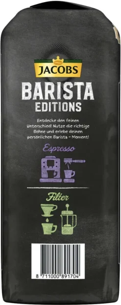 JACOBS Kaffeebohnen Barista Editions Crema 2x1 Kg Ganze Kaffee Bohnen Geröstet -AromaKaffee Angebote Store c40e9596687c5302ce75acc9d87cd257 2