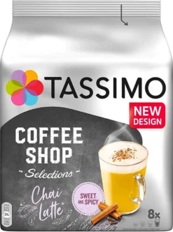 Tassimo Chai Latte | 8 T Discs -AromaKaffee Angebote Store c5194ab696bc75e2f857f6b90bdc756e