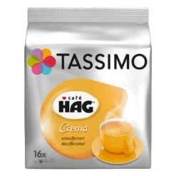 TASSIMO Café HAG Entkoffeiniert 5er Pack T Discs Kaffee Kapseln 5 X 16 Getränke -AromaKaffee Angebote Store c5261c690f64ca0bb82bc082a6aa5359