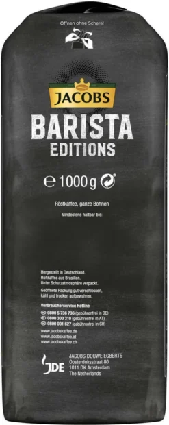 Jacobs Barista Editions Selektion Des Jahres Brasilien, Bohnenkaffee, Ganze Bohnen, Röstkaffee, Kaffeebohnen, 1000 G -AromaKaffee Angebote Store cc07a0e86ad8e9d374911280dce7986b