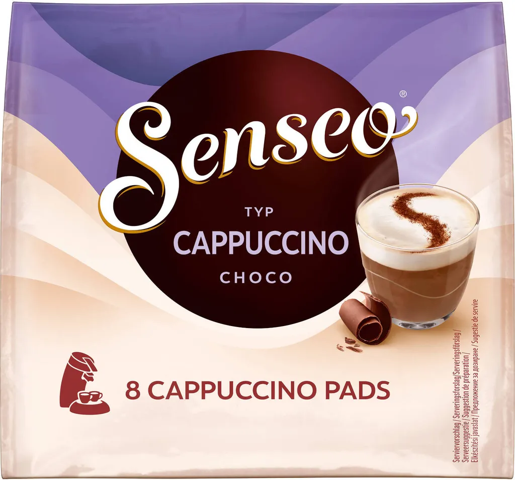 SENSEO Typ Cappuccino Choco Pads 10er Pack - 10 X 8 Getränke 2 SENSEO Typ Cappuccino Choco Pads 10er Pack - 10 X 8 Getränke – Bild 2