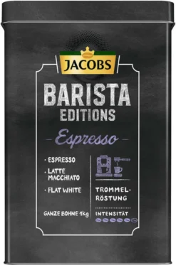 JACOBS Kaffeebohnen Krönung Crema Kräftig 3 Kg Geröstete Ganze Bohnen + 1 Jacobs Barista Becher + 1 Dose -AromaKaffee Angebote Store d1f2901799a0449b8ddfa5c0126fd4af