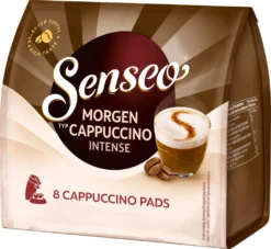 SENSEO Pads Typ Morgen Cappuccino Intense 10 X 8 Pads 80 Getränke -AromaKaffee Angebote Store d8215cbfb9fde43b1fb39bd51d7e2ce1