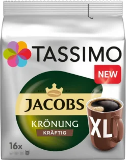 TASSIMO Kapseln 3x16 Jacobs Krönung XL + 3x16 Krönung Kräftig XL T Discs - Insgesamt 96 Getränke -AromaKaffee Angebote Store db2a8e8783410f9f38e53cabb4e8a617
