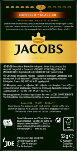 Jacobs Espresso Classico | 10 Nespresso® Komp. Kapseln -AromaKaffee Angebote Store dc29346bbbfbb70af94b0f773ddfff37