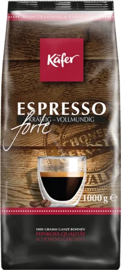 Käfer Caffè Espresso Forte | Ganze Bohne | 1000g -AromaKaffee Angebote Store dc5595ec9f3b118df843d301540fd4d3