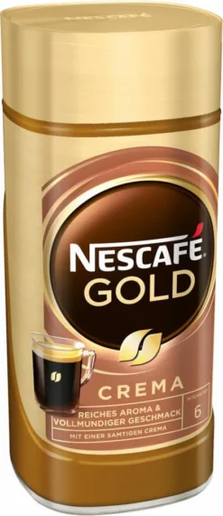 Nescafé® Nescafé Gold Crema | Löslicher Kaffee | 200g-Glas 14 Nescafé® Nescafé Gold Crema | Löslicher Kaffee | 200g-Glas -AromaKaffee Angebote Store dd288978079ff3b84df0069156f6292c