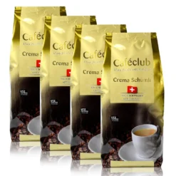 4x Cafeclub Supercreme Schweizer Schümli Kaffeebohnen 1 Kg Für Kaffeevollautomat