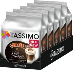 TASSIMO Latte Macchiato Baileys 5er Pack T Discs Kaffee Kapseln 5 X 8 Getränke