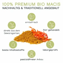 Macis Muskatblüte Gemahlen, BIO, 100g -AromaKaffee Angebote Store e4fb189ed6f966231ce94ab7e90a7b97