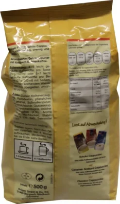Krüger Family Cappuccino White | 500-g-Beutel -AromaKaffee Angebote Store e6453e4fd09418f2be19971ff31a1e5e