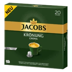 JACOBS Kapseln Krönung Crema 200 Nespresso®* Kompatible Kaffeekapseln 10x20 -AromaKaffee Angebote Store e648c60761845bfd19cd7abb59c41e21