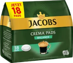 JACOBS Pads Crema Balance 5 X 18 Getränke - 90 Kaffeepads Senseo Kompatibel -AromaKaffee Angebote Store e71417e259258dae7410e0e3b2be698b