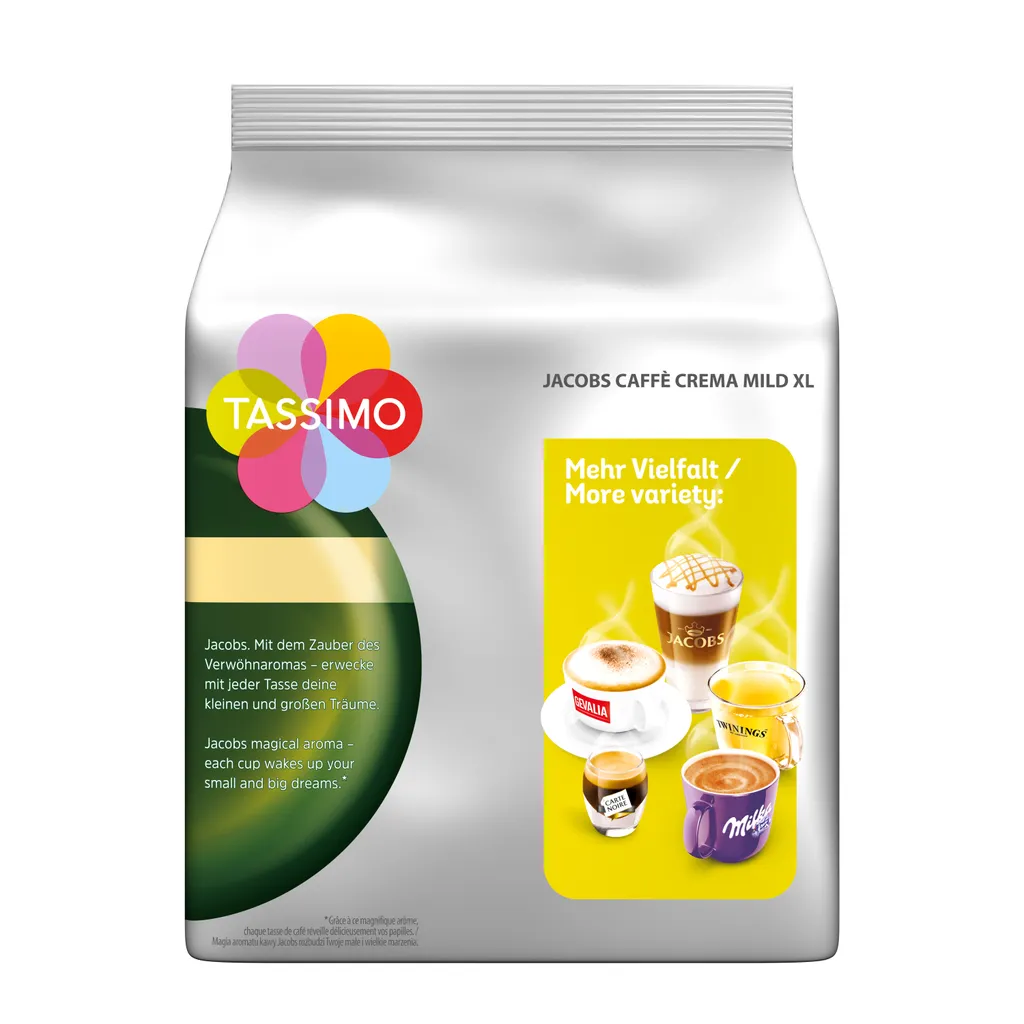 Tassimo Jacobs Caffè Crema Mild XL | 16 T Discs, Kaffeekapseln 2 Tassimo Jacobs Caffè Crema Mild XL | 16 T Discs, Kaffeekapseln – Bild 2