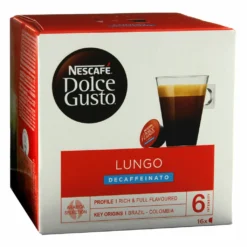 Nescafé® Nescafé Dolce Gusto Lungo Decaffeinato Entkoffeiniert | 16 Kaffeekapseln -AromaKaffee Angebote Store ebe340d4032641b2cda99a6dfbdd32a3