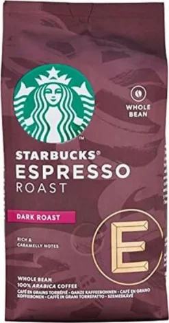 Nestlé® Starbucks Espresso Roast,Dark Roast,Karamellnote, Ganze Bohne, 200g -AromaKaffee Angebote Store ee0540061fb2e505b744a0c44f8c23f0