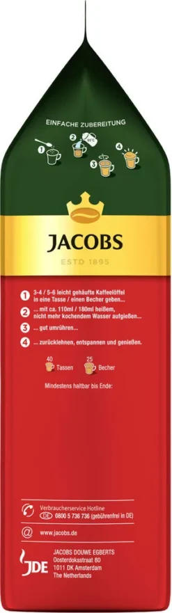 JACOBS Typ Cappuccino 10 Beutel Löslicher Kaffee Intantkaffee 10 X 400 G Cremig -AromaKaffee Angebote Store efbe1971bdf5a211deebf87e4d6adfab