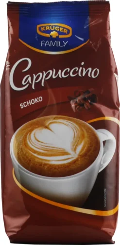 Krüger Family Cappuccino Schoko | 500-g-Beutel -AromaKaffee Angebote Store f3c3bd58791a28ba09cbbe3dba478290