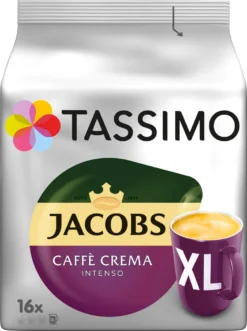 Tassimo Jacobs Caffè Crema Intenso XL | 16 T Discs, Kaffeekapseln