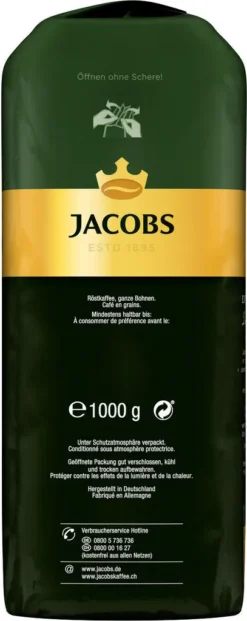 JACOBS Kaffeebohnen Expertenröstung Espresso 3 Kg Ganze Espressobohnen + 1 Jacobs Barista Becher + 1 Dose -AromaKaffee Angebote Store f936ad5e4355d3d93b9e5883733395fe