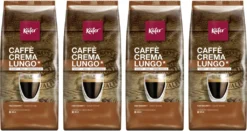 Käfer Caffè Crema Lungo | Ganze Bohne | 4 X 1000g