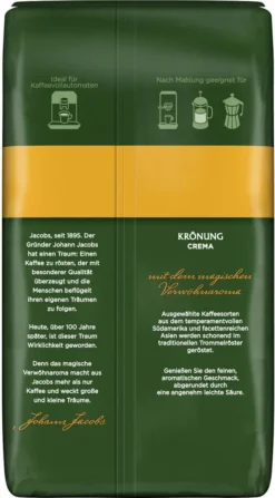 JACOBS Kaffeebohnen Krönung Crema 3 Kg Ganze Geröstete Bohnen + 1 Jacobs Barista Becher + 1 Dose -AromaKaffee Angebote Store fc796c7f6452d8402feaec03b8fc7601